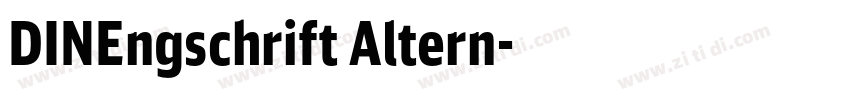 DINEngschrift Altern字体转换
